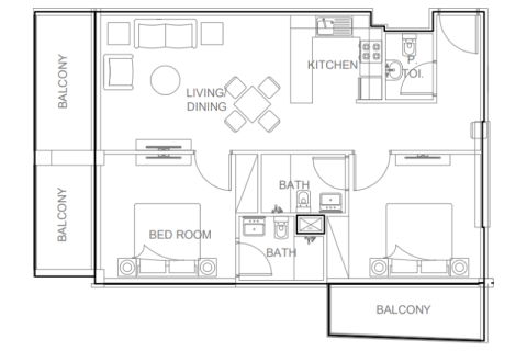 Dubai Land, Dubai, BAE’de satılık daire 1 oda, 63 m&sup2; No 732444 - fotoğraf 4