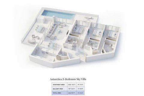 Penthouse de vânzare în Ras Al Khaimah, EAU 3 dormitoare, 337 mp. №710611 - poză 20