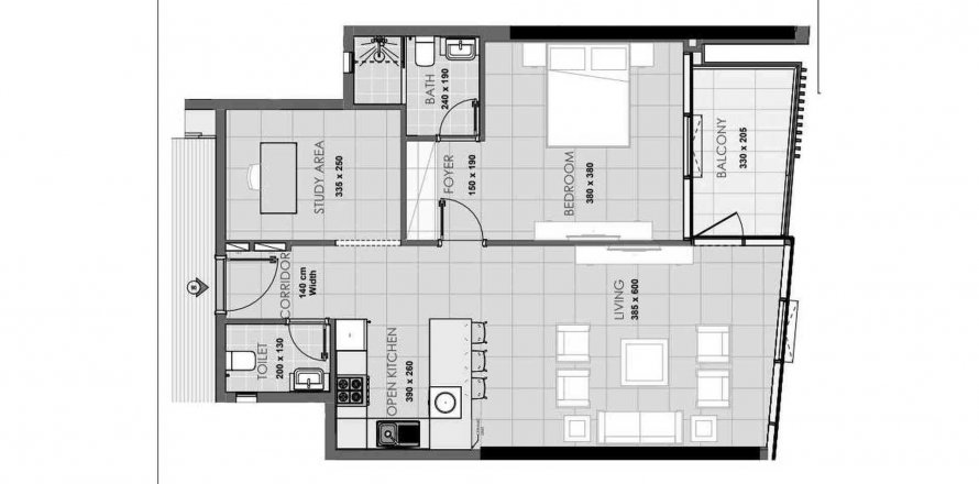 آپارتمان در Jumeirah Village Circle، Dubai ، امارات متحده عربی 1 خوابه ، 80.45 متر مربع. شماره 518352