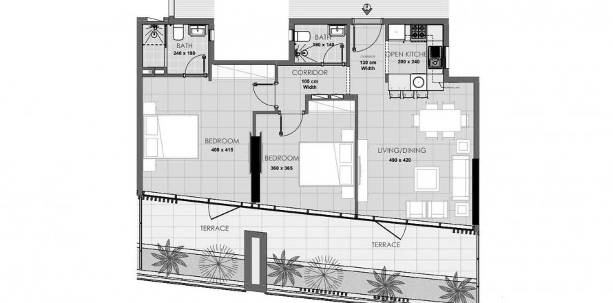 Appartamento a Jumeirah Village Circle, Dubai, EAU 2 camere da letto, 112.04 mq. № 518354