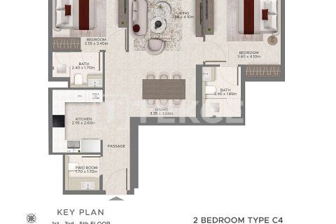 Dubai, BAE’de satılık daire 1 yatak odası, 90 m&sup2; No 717865 - fotoğraf 8