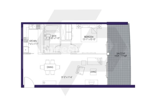 Apartemen di Downtown Dubai (Downtown Burj Dubai), UEA 1 kamar tidur, 87 m2 nomor 707618 - foto 15