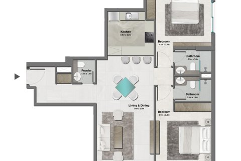 Apartman u gradu Al Furjan, Dubai, UAE 1 spavaća soba, 76 m2 Br. 728504 - Slika 26