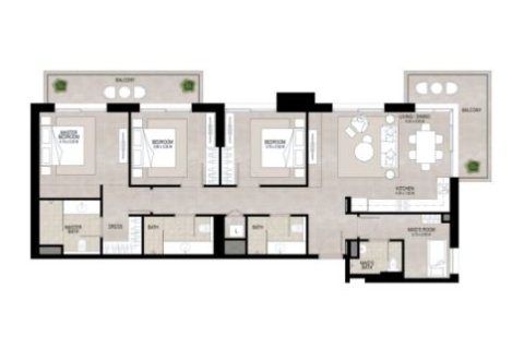 Apartmán v Town Square, Dubai, SAE 1 spálňa, 68 m2 č. 728514 - Fotografia 10