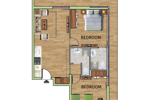 Lakás itt: Jumeirah Village Circle, Dubai, EAE, 1 szoba, 35 m², azonosító: 732659 - fénykép 4