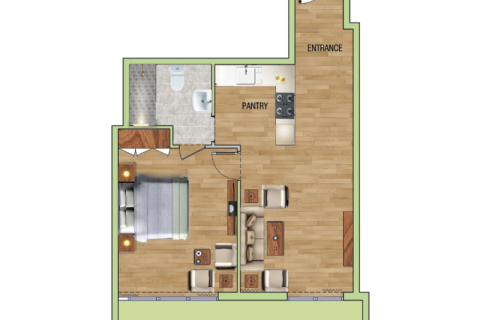 Lakás itt: Jumeirah Village Circle, Dubai, EAE, 1 szoba, 35 m², azonosító: 732659 - fénykép 3