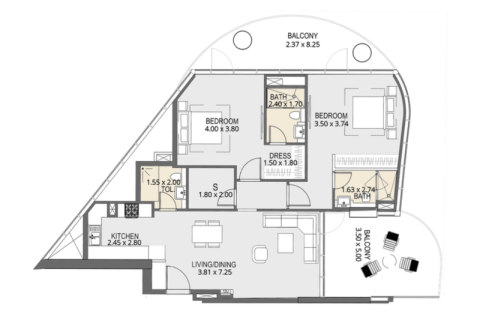 Apartment sa Al Jaddaf, Dubai, UAE 1 silid, 41 sq.m. № 732720 - larawan 8