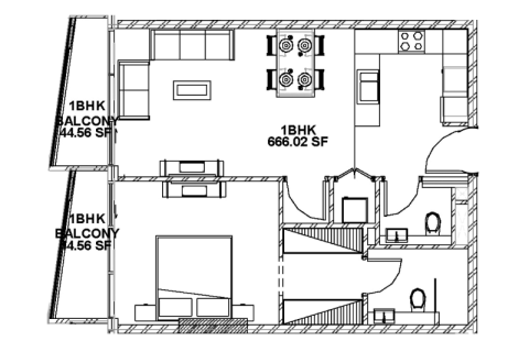 Jumeirah Village Circle, Dubai, संयुक्त अरब अमीरात में अपार्टमेंट, 1 कमरा, 37 वर्ग मीटर, संख्या 732719 - फ़ोटो 6