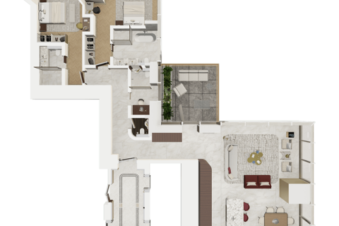דירה למכירה ב Business Bay, Dubai, איחוד האמירויות  2 חדרי שינה, 204 מ"ר, מספר 689966 - תמונה 5
