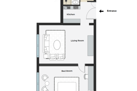 Müüa korter asukohaga Sharjah, AÜE: 1 toaline, 49 m² Nr 689971 - pilt 6