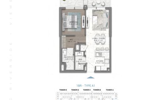 Huoneisto Dubai Investment Park, Arabiemiraatit 1 huone, 36 m2 № 728468 - kuva 15