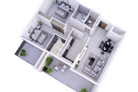 Al Jaddaf, Dubai, BAE’de satılık daire 1 oda, 42 m² No 732502 - fotoğraf 5