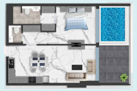 Apartman u Arjan, Dubai, UAE 1 soba, 39 m2 Br. 732506 - fotografija 9