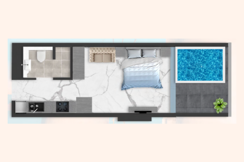 Apartman u Arjan, Dubai, UAE 1 soba, 39 m2 Br. 732506 - fotografija 8