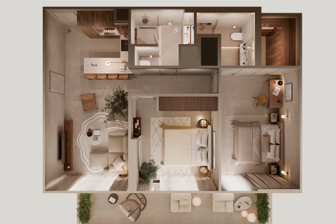 Jumeirah Village Circle, Dubai, UAE의 판매용 아파트 39제곱미터 번호 732813 - 사진 8
