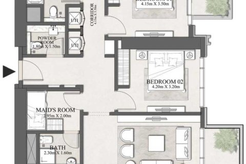 Apartament de vânzare în Dubai Harbour, Dubai, EAU 1 dormitor, 73 mp.  №704922 - poză 8