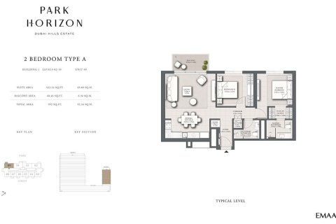 Apartman u PARK HORIZON u gradu Dubai Hills Estate, UAE 1 spavaća soba, 61 m2 Br. 704920 - Slika 7