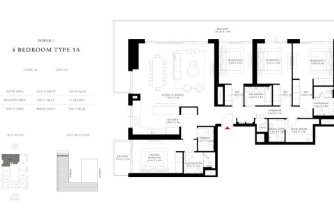 Apartment sa BEACH ISLE sa Dubai Harbour, Dubai, UAE 1 silid-tulugan, 70 sq.m. № 704921 - larawan 11