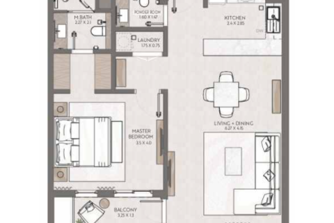 Apartment sa Jumeirah Village Circle, Dubai, UAE 1 silid-tulugan, 72 sq.m. № 732651 - larawan 15