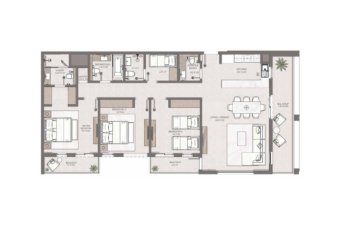 Apartment sa Jumeirah Village Circle, Dubai, UAE 1 silid-tulugan, 72 sq.m. № 732651 - larawan 17