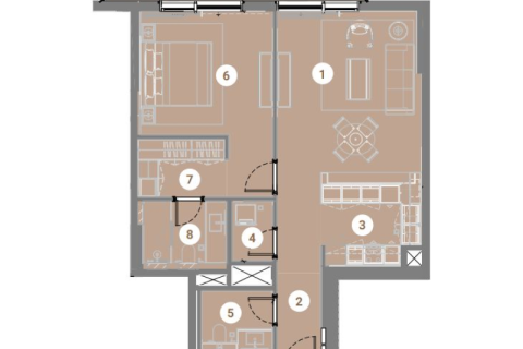Διαμέρισμα σε Motor City, Dubai, ΗΑΕ 1 δωμάτιο, 236 τ.μ. Αρ. 732657 - φωτογραφία 8