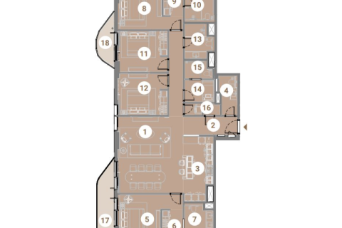 Διαμέρισμα σε Motor City, Dubai, ΗΑΕ 1 δωμάτιο, 236 τ.μ. Αρ. 732657 - φωτογραφία 11