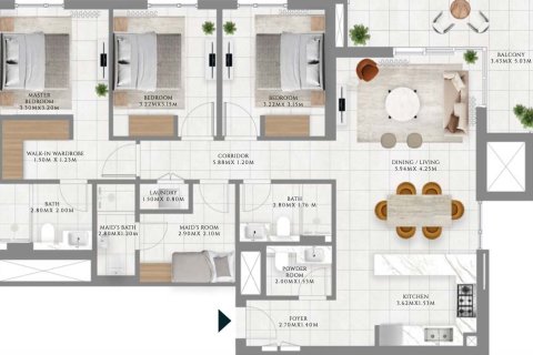 Dzīvoklis Dubai Hills Estatejā, AAE 1 istaba, 63 m2 Nr. 704681 - attēls 12