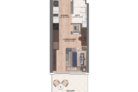 Apartament në Motor City, Dubai, Emiratet e Bashkuara Arabe 1 dhomë, 39 m2. № 728475 - Foto 9