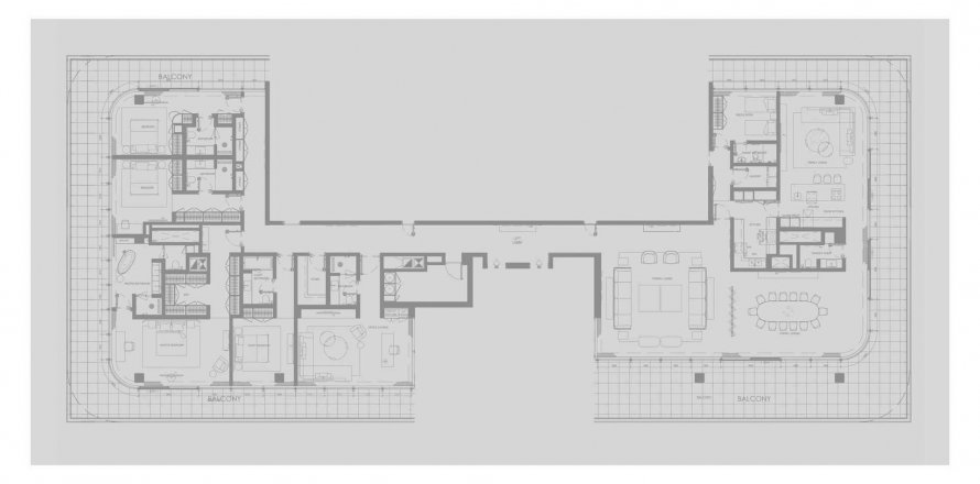 Penthouse lakás «4BR» alaprajz, 4 hálószoba a EDEN HOUSE THE PARK