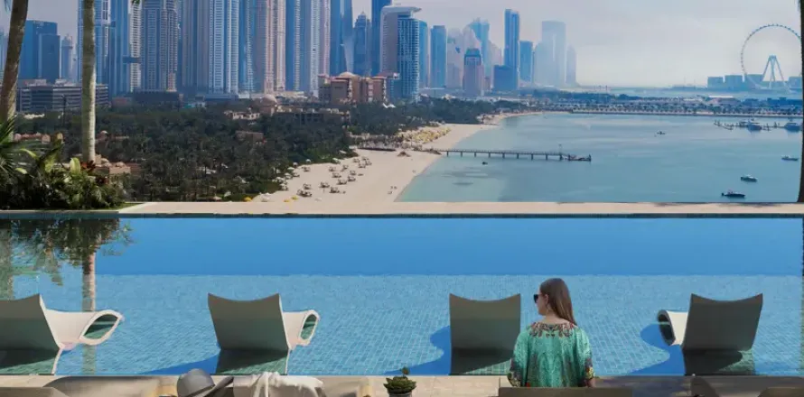 Apartmen di Palm Jumeirah, Dubai, UAE 1 bilik tidur № 720849