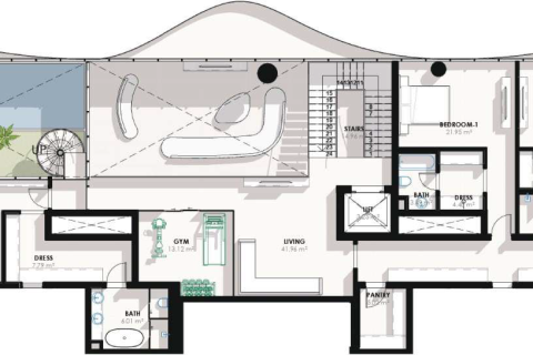 Meydan, Dubai, BAE’de satılık daire 1 yatak odası, 84 m&sup2; No 704343 - fotoğraf 14