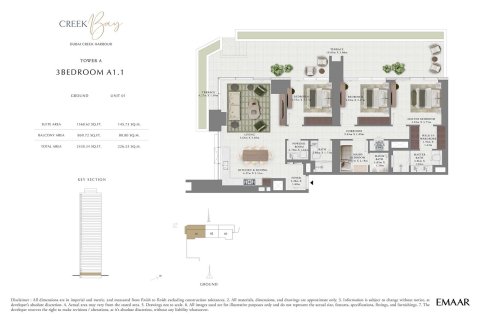 Appartamento in vendita a Dubai Creek Harbour (The Lagoons), Dubai, EAU 1 camera da letto, 68 mq. № 704346 - foto 12