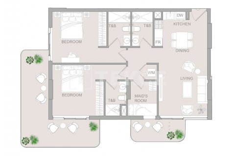 Dzīvoklis Jumeirah Village Circle, Dubaijā, AAE 1 istaba, 71 m2 Nr. 584144 - attēls 24
