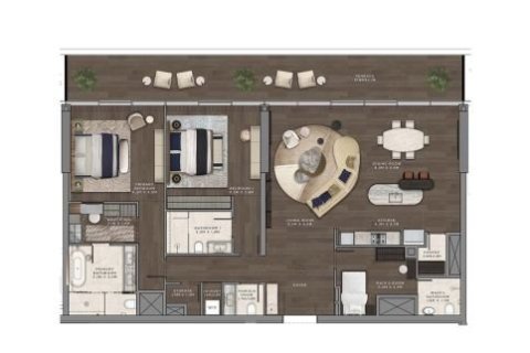 Apartament në Saadiyat Island, Abu Dhabi, Emiratet e Bashkuara Arabe 1 dhomë gjumi № 704518 - Foto 13