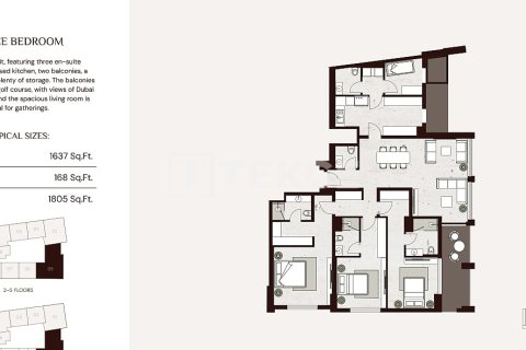 Huoneisto Jumeirah Village Circle, Dubai, Arabiemiraatit 2 makuuhuonetta, 108 m2 № 689633 - kuva 26