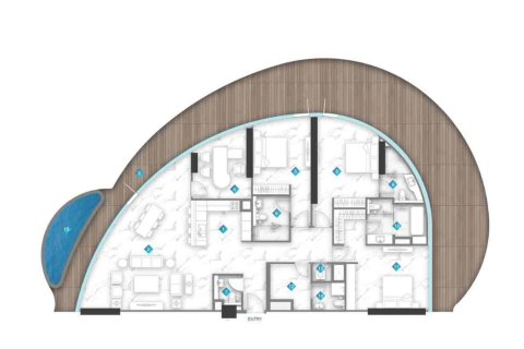 Al Marjan Island, Ras Al Khaimah, UAE의 판매용 아파트 침실 1개, 111제곱미터 번호 704889 - 사진 23