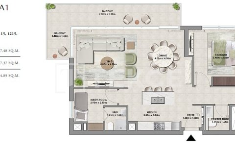 Apartamento para venda em Dubai Hills Estate, Dubai, EAU 3 quartos, 188 m2 № 684698 - foto 17
