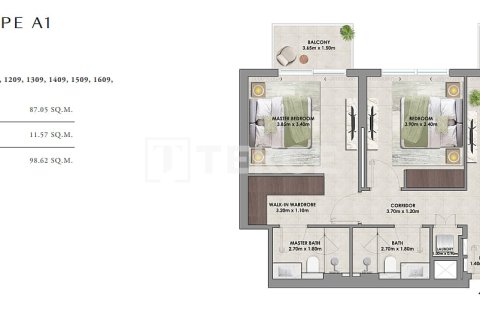 Apartamento para venda em Dubai Hills Estate, Dubai, EAU 3 quartos, 188 m2 № 684698 - foto 14