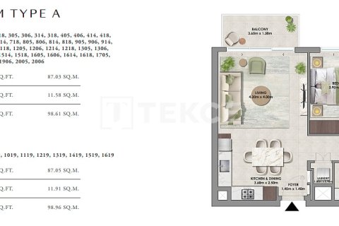 Apartamento para venda em Dubai Hills Estate, Dubai, EAU 3 quartos, 188 m2 № 684698 - foto 13
