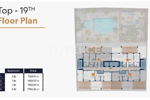Jumeirah Village Circle、Dubai、UAE にあるマンション販売中 2ベッドルーム、122 m2、No693304 - 写真 14