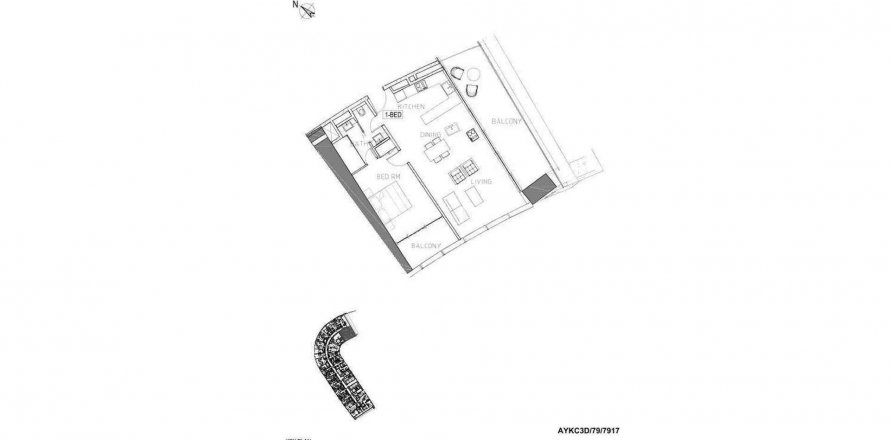 Apartment i Al Safa, Dubai, UAE 1 soveværelse, 111.78 kvm № 294962
