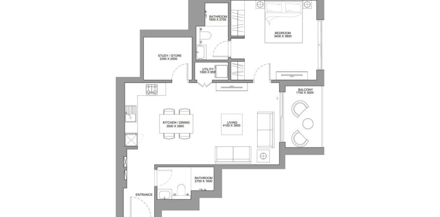 Appartement à Nadd Al Sheba, Dubai, EAU: 1 chambre, 80 m2 № 536495
