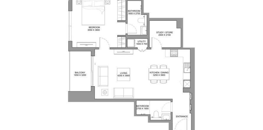 Appartement in Nadd Al Sheba, Dubai, VAE 1 slaapkamer, 81 vr.m. nr 489284