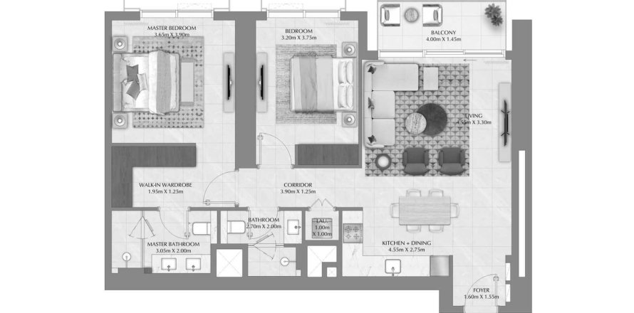 آپارتمان در Dubai Creek Harbour (The Lagoons)، Dubai ، امارات متحده عربی 2 خوابه ، 106.28 متر مربع.  شماره 645494