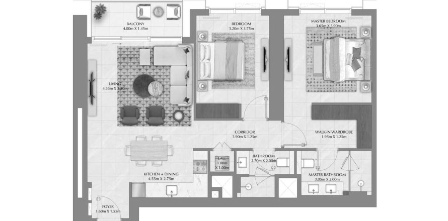 Wohnung in Dubai Creek Harbour (The Lagoons), Dubai, VAE: 2 Schlafzimmer, 106.28 m2 Nr. 645493