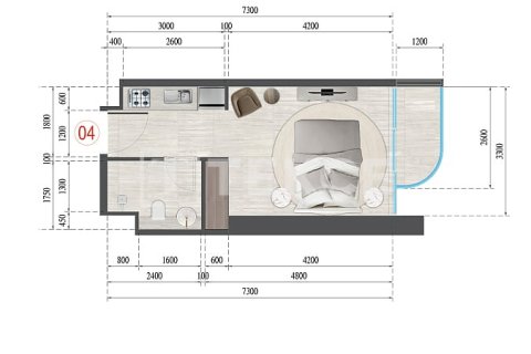 Leilighet til salgs i Jumeirah Village Triangle, Dubai, Emiratene 1 soverom, 70 kvm Nr. 554953 - Foto 10