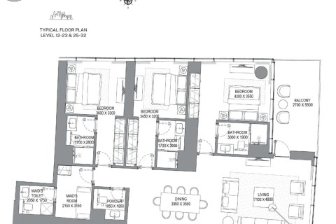 Wohnung zum Verkauf in Dubai Harbour, Dubai, VAE 1 Schlafzimmer, 80 m2 Nr. 704637 - Foto 7