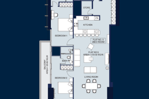 Dzīvoklis Jumeirah Lake Towers, Dubaijā, AAE 1 istaba, 7804 m2 Nr. 689792 - attēls 5