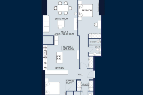 Dzīvoklis Jumeirah Lake Towers, Dubaijā, AAE 1 istaba, 7804 m2 Nr. 689792 - attēls 4