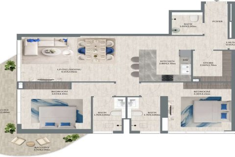 Dubai, BAE’de satılık daire 1 yatak odası, 80 m&sup2; No 704311 - fotoğraf 5